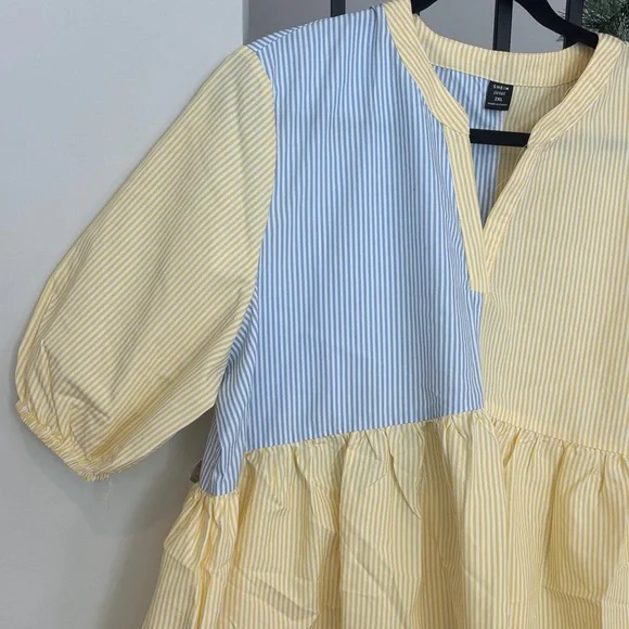 Shein Curve Striped Dress 2 X - Picture 3 of 4